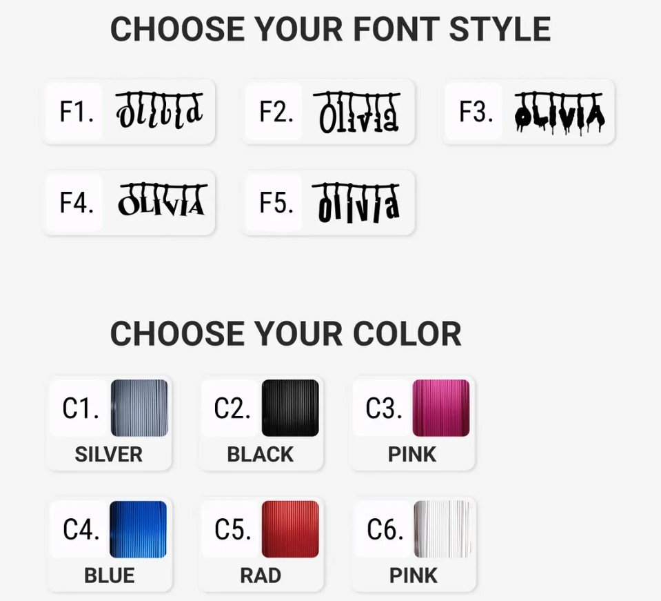 Custom Door Sign with Name Cursive Hanging - Image 3