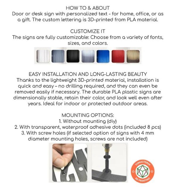 Custom Door Sign with Name Cursive Hanging - Image 6