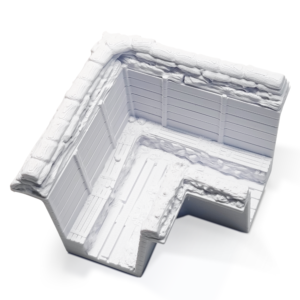 WWI German Trench for Diorama – 3D Printed Model