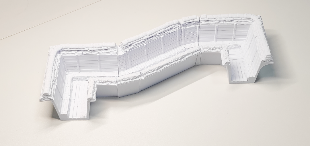 WWI Straight Trench 1:35 / 1:56 – Modular 3D Printed Section - Image 7