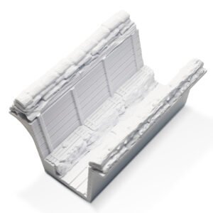 WWI Straight Trench 1:35 / 1:56 – Modular 3D Printed Section