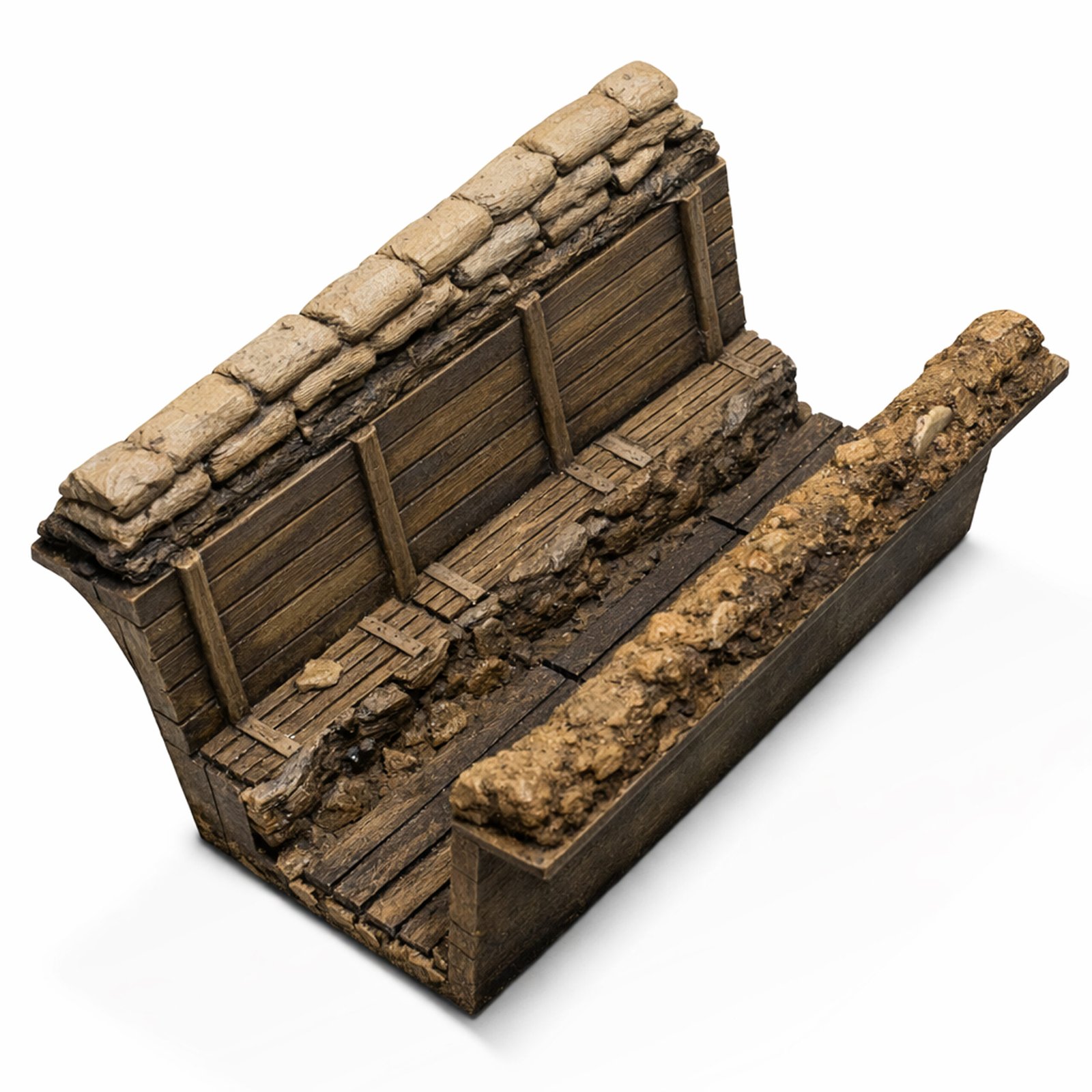 WWI Straight Trench 1:35 / 1:56 – Modular 3D Printed Section - Image 2