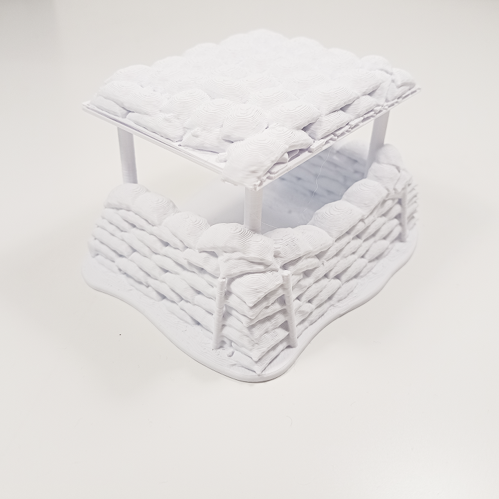 WWI Sandbag Observation Post – Trench Sentry Tower - Image 2