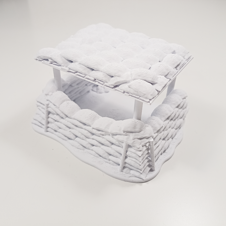 WWI Sandbag Observation Post – Trench Sentry Tower - Image 4