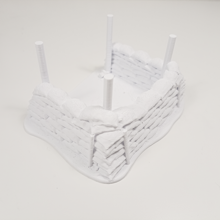 WWI Sandbag Observation Post – Trench Sentry Tower - Image 9