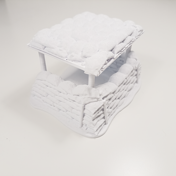 WWI Sandbag Observation Post – Trench Sentry Tower - Image 12