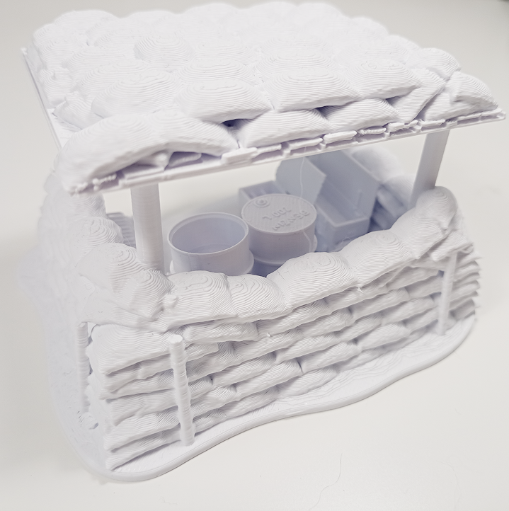 WWI Sandbag Observation Post – Trench Sentry Tower - Image 13