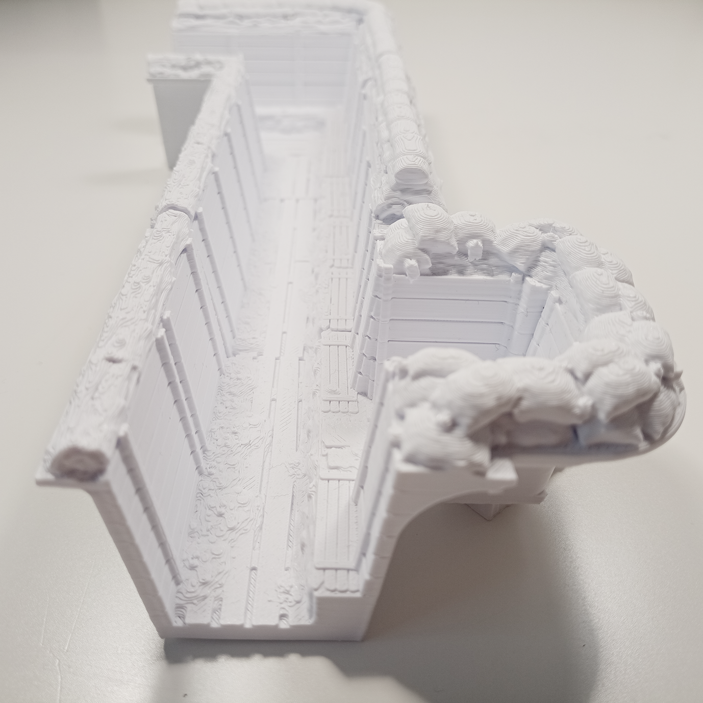 WWI Trench Firing Position – Frontline Sandbag Fighting Bay - Image 3