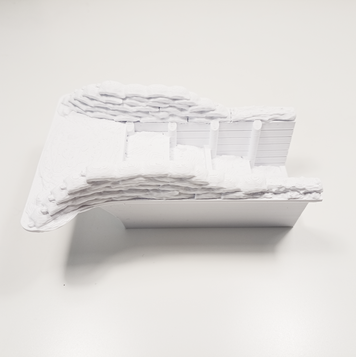 WWI Trench Entrance with Steps – Sandbag Protected Trench Access - Image 3