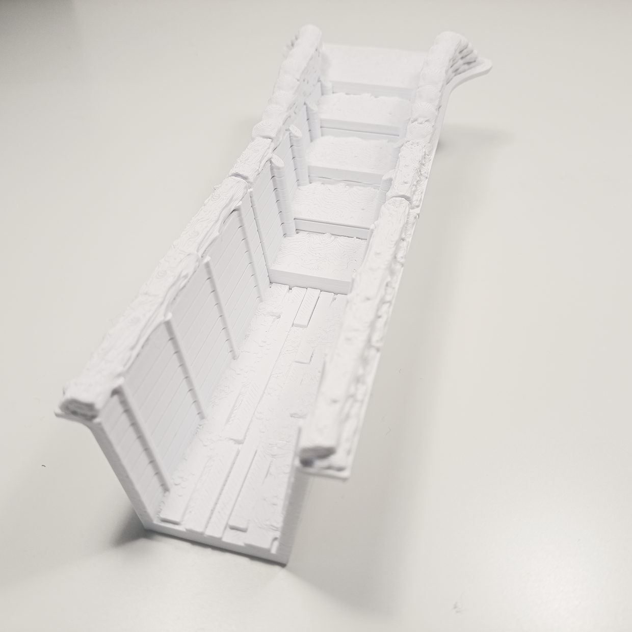 WWI Trench Entrance with Steps – Sandbag Protected Trench Access - Image 4