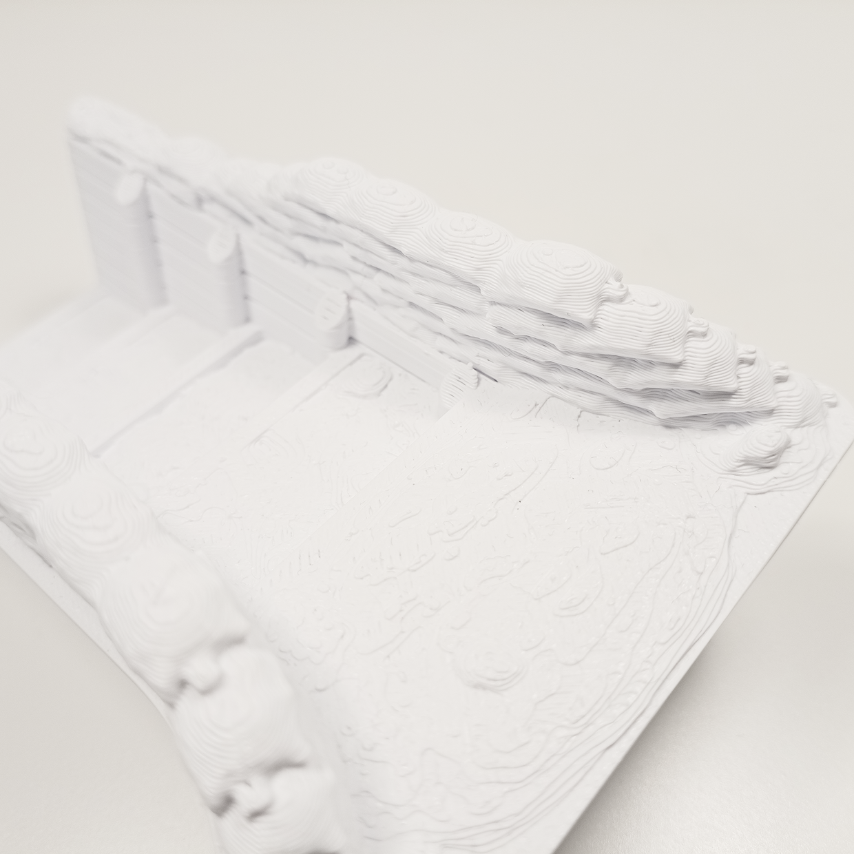 WWI Trench Entrance with Steps – Sandbag Protected Trench Access - Image 8