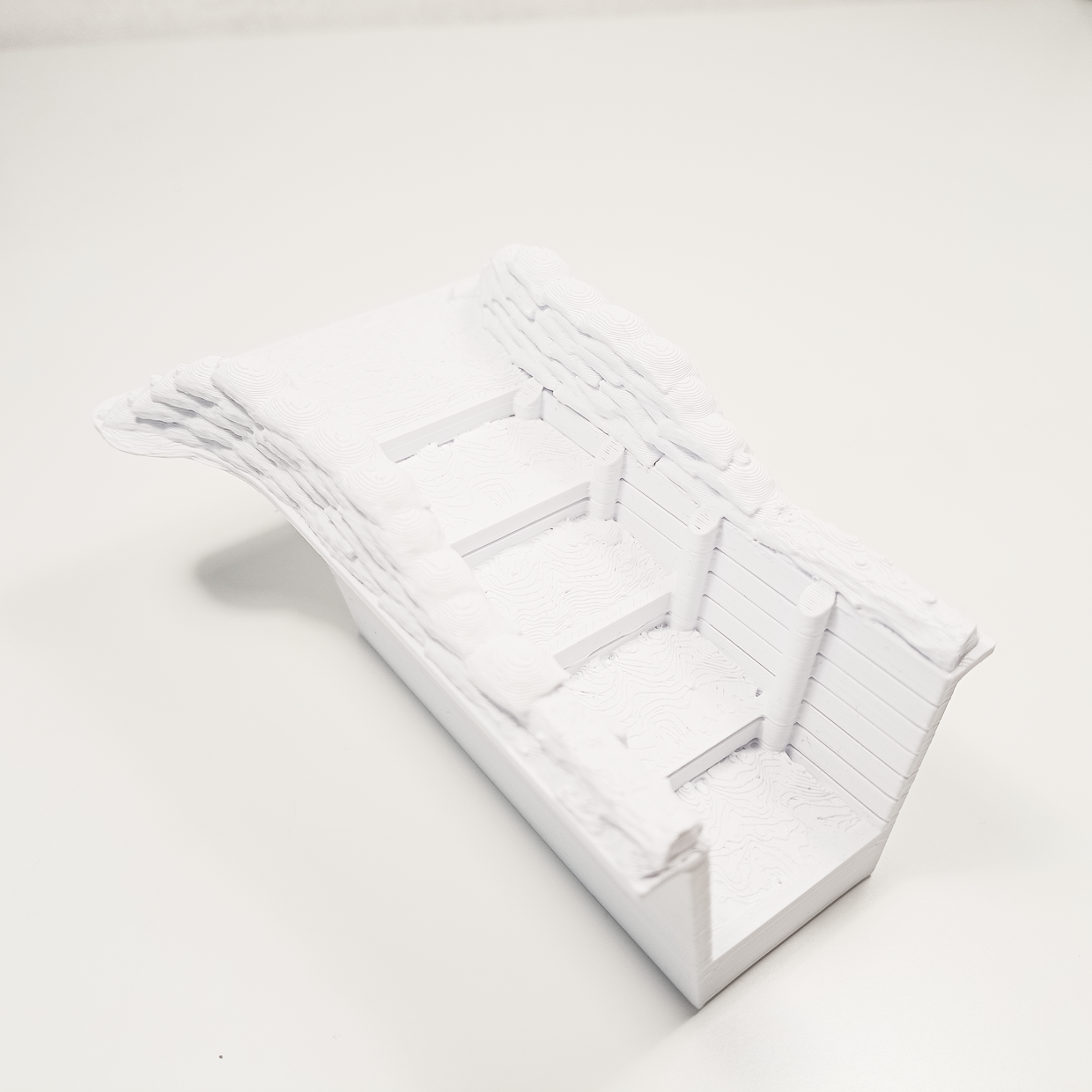 WWI Trench Entrance with Steps – Sandbag Protected Trench Access - Image 11