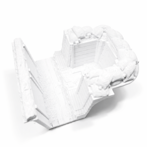 WWI Trench Firing Position – Frontline Sandbag Fighting Bay