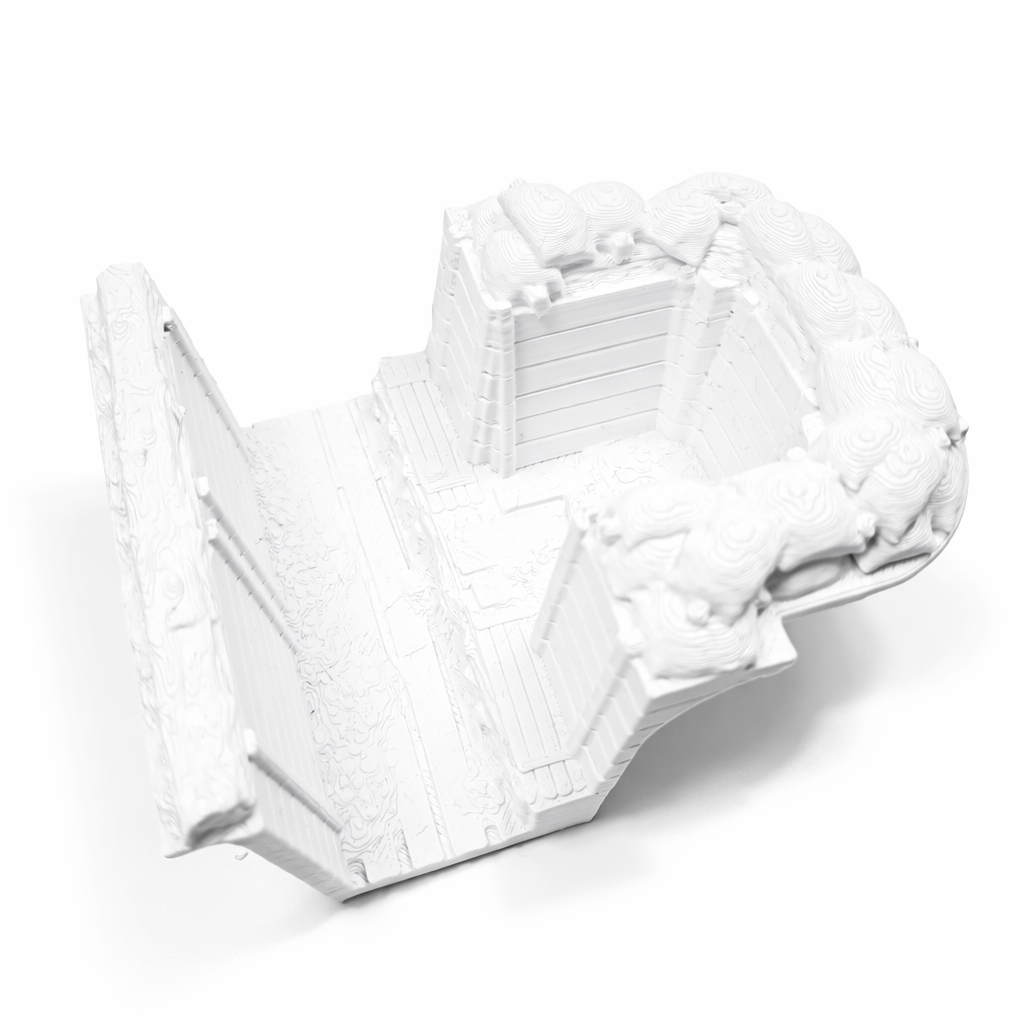 WWI Trench Firing Position – Frontline Sandbag Fighting Bay